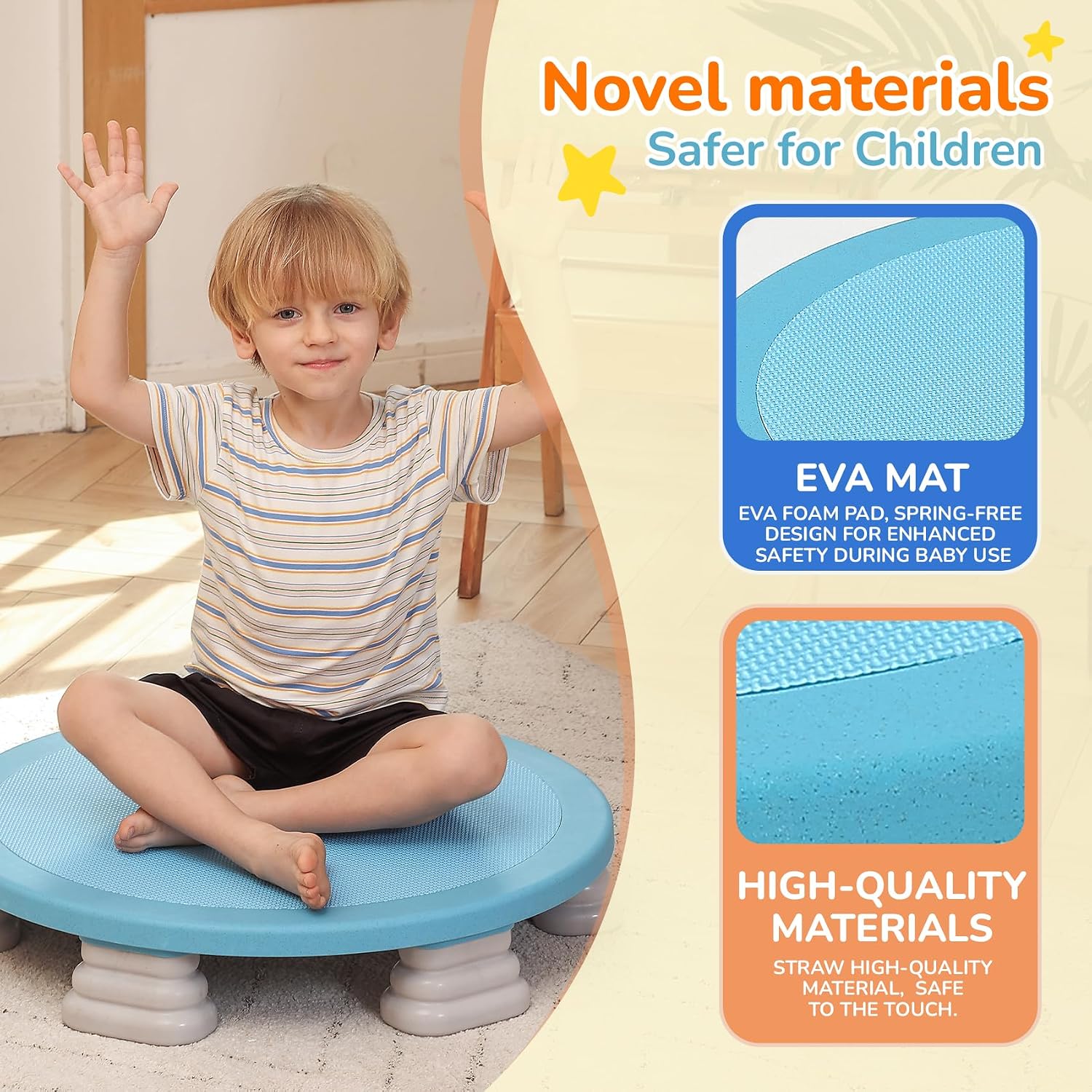 25-Inch Sensory Bounce Board for Kids