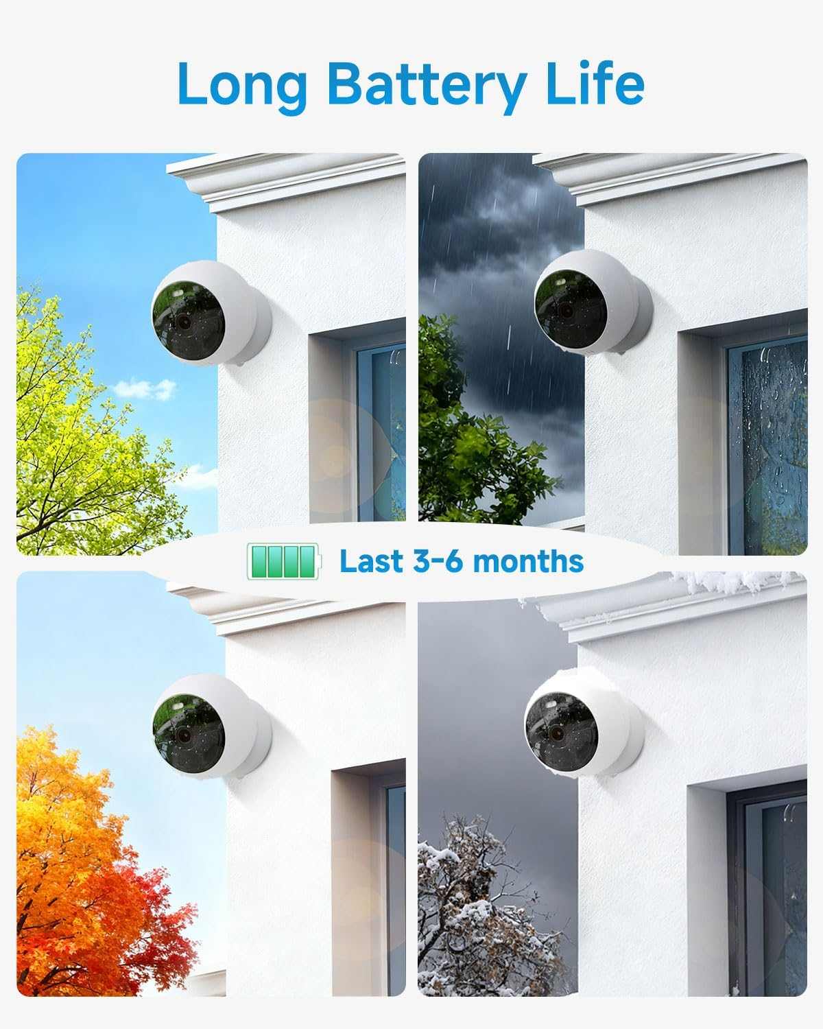 Wire-Free Security Camera  Motion-Activated Spotlight & AI Detection