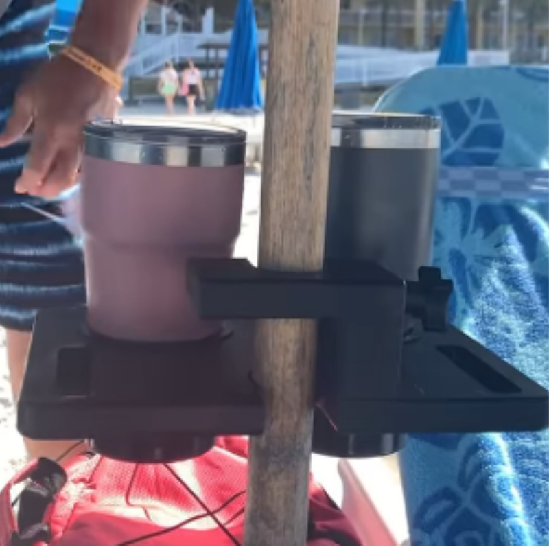 Portable Beach Tray 🏖️ Durable HDPE Outdoor Organizer
