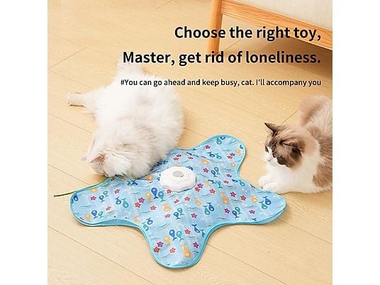 3‑Speed 360° Motion Pet Toy – Automatic Interactive Cat Toy with Feather 🐱🎡