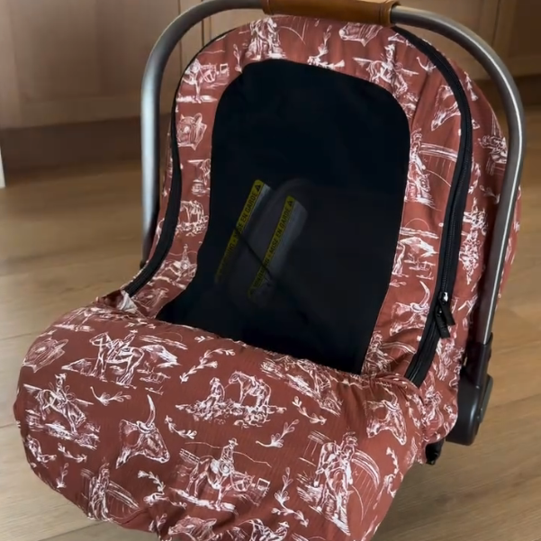 Deep Western Baby Car Seat Cover – Breathable Holed Fabric