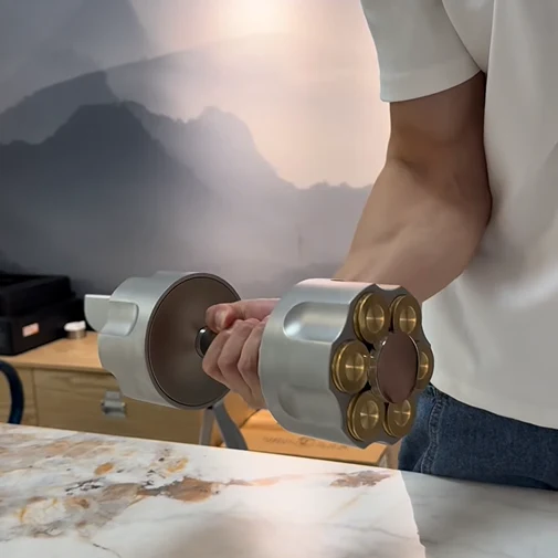 Revolver-Shaped Dumbbell