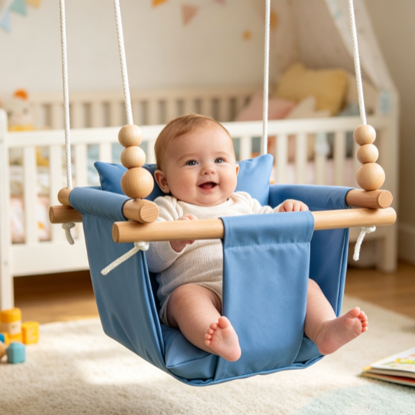 Indoor & Outdoor Baby Swing with Bead Toys