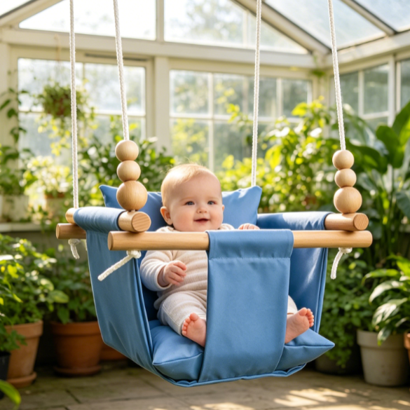 Indoor & Outdoor Baby Swing with Bead Toys
