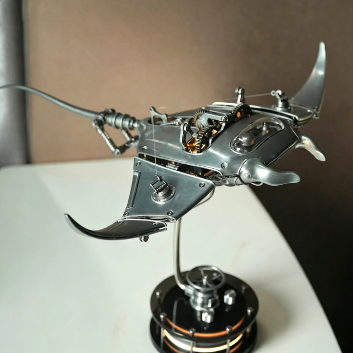 Mechanical Metal Manta Ray Dynamic Sculpture Kit