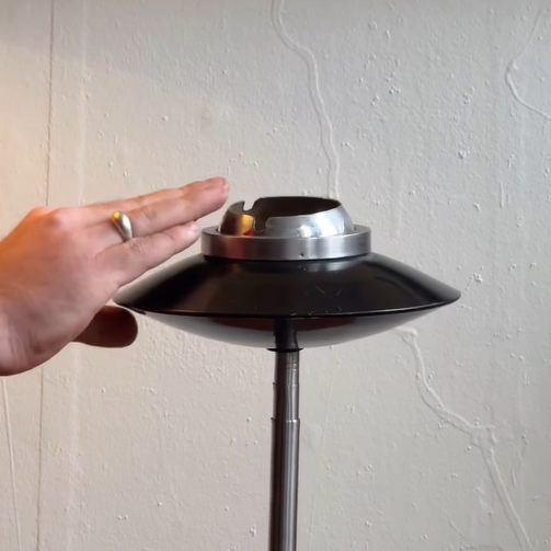 Space-Age Standing Floor Ashtray