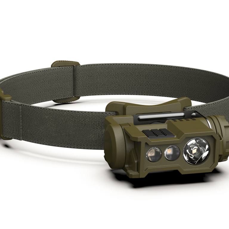 Compact Tactical LED Headlamp – 300-Lumen Hands-Free Lighting for Outdoor Adventures