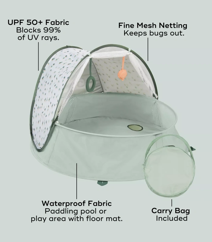 Baby Pool Tent with UPF Protection & Mosquito Net