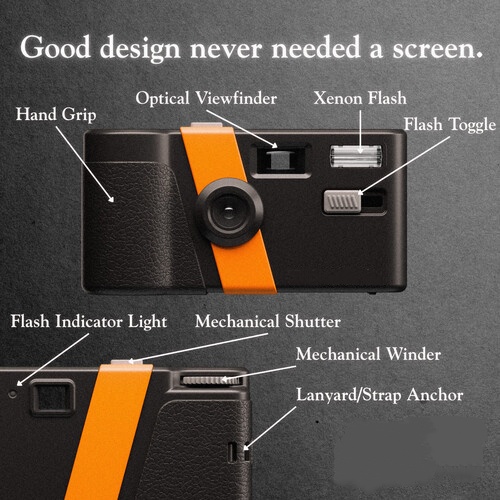 Digital Disposable-Style Camera with 13MP Sensor