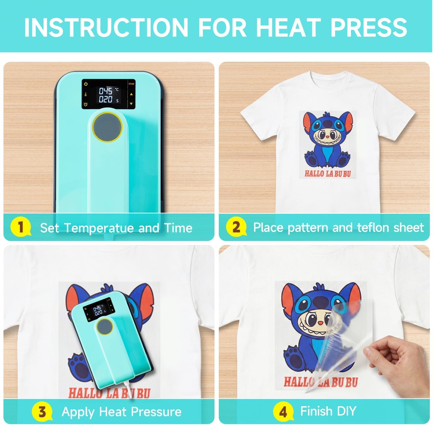 Mini Heat Press with 3 Temperature Settings