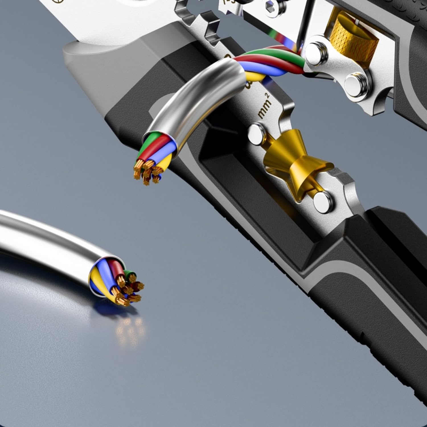 Automatic Wire Stripper with Ergonomic Textured Grip