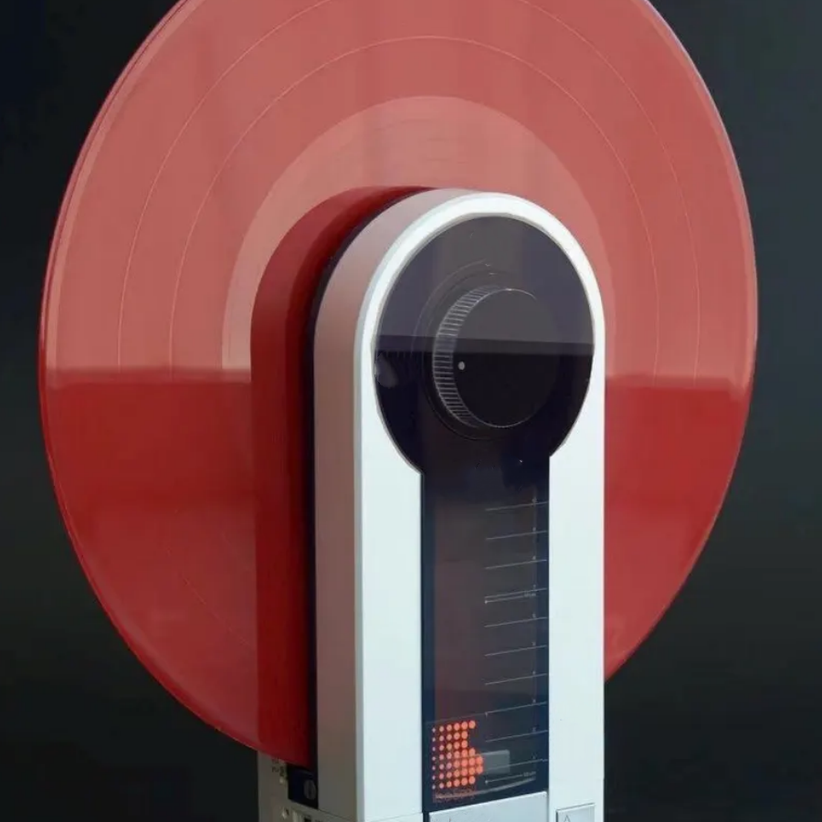Vintage Vertical Turntable with Linear Tracking
