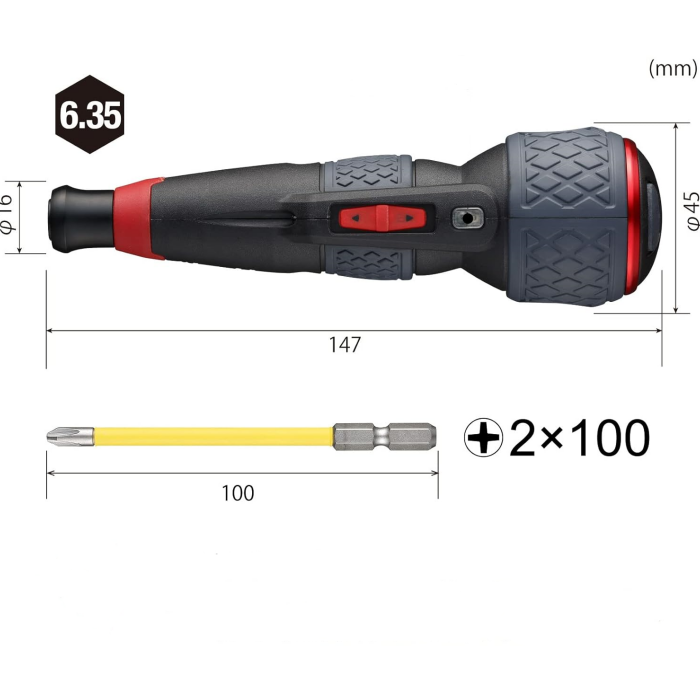 Electric Screwdriver with 3 Speed & Torque Modes