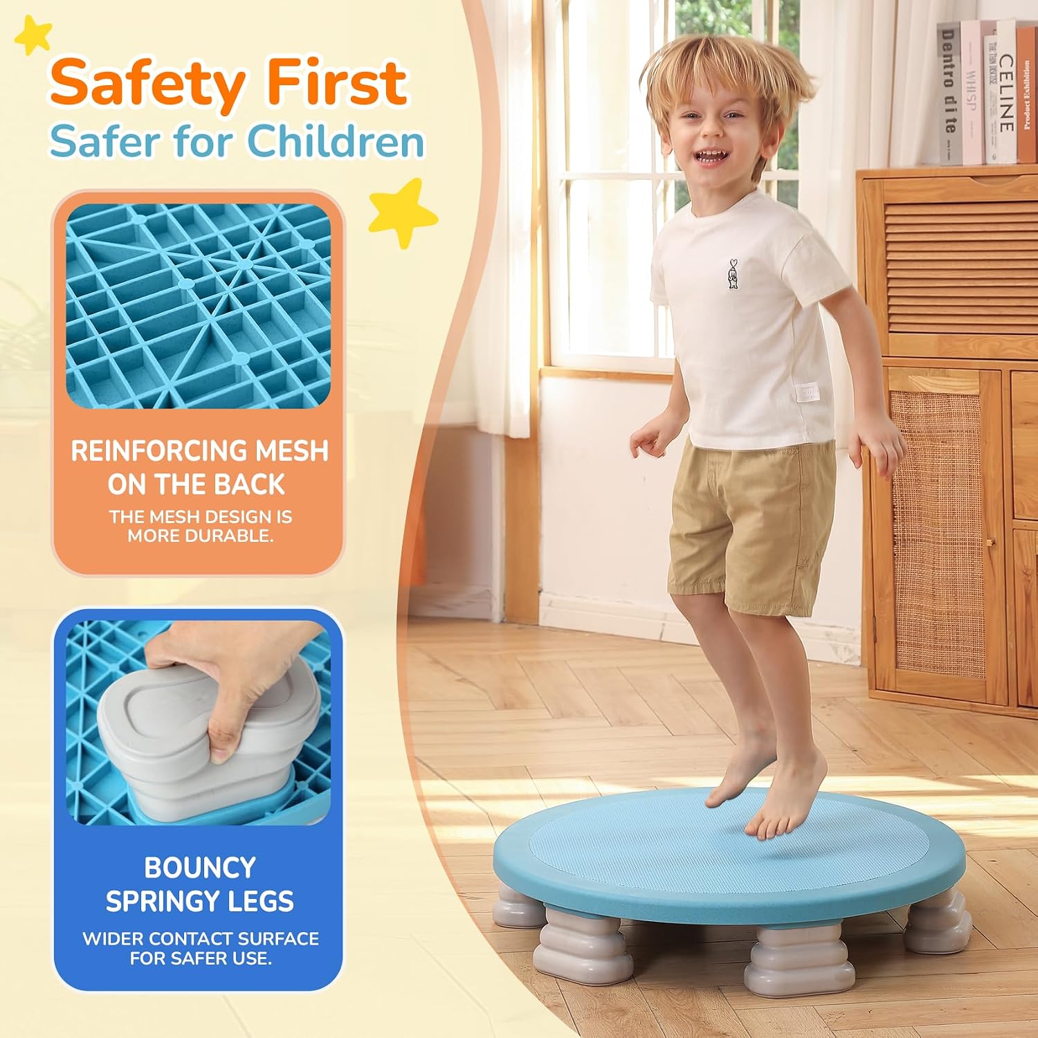 25-Inch Sensory Bounce Board for Kids