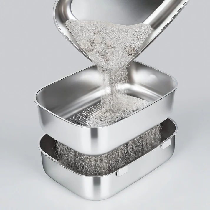 XL Triple-Tray Stainless Steel Sifting Litter Box
