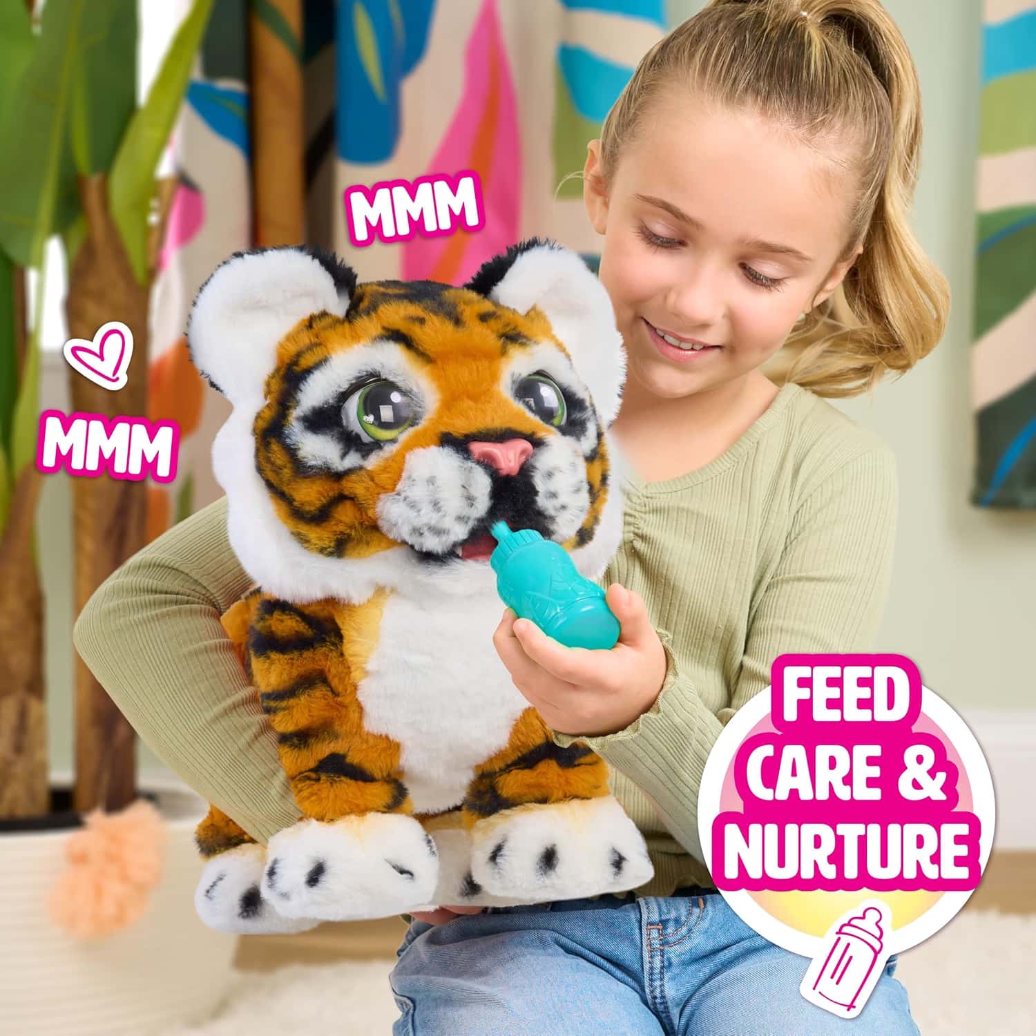 Grow-With-Me Interactive Plush Tiger