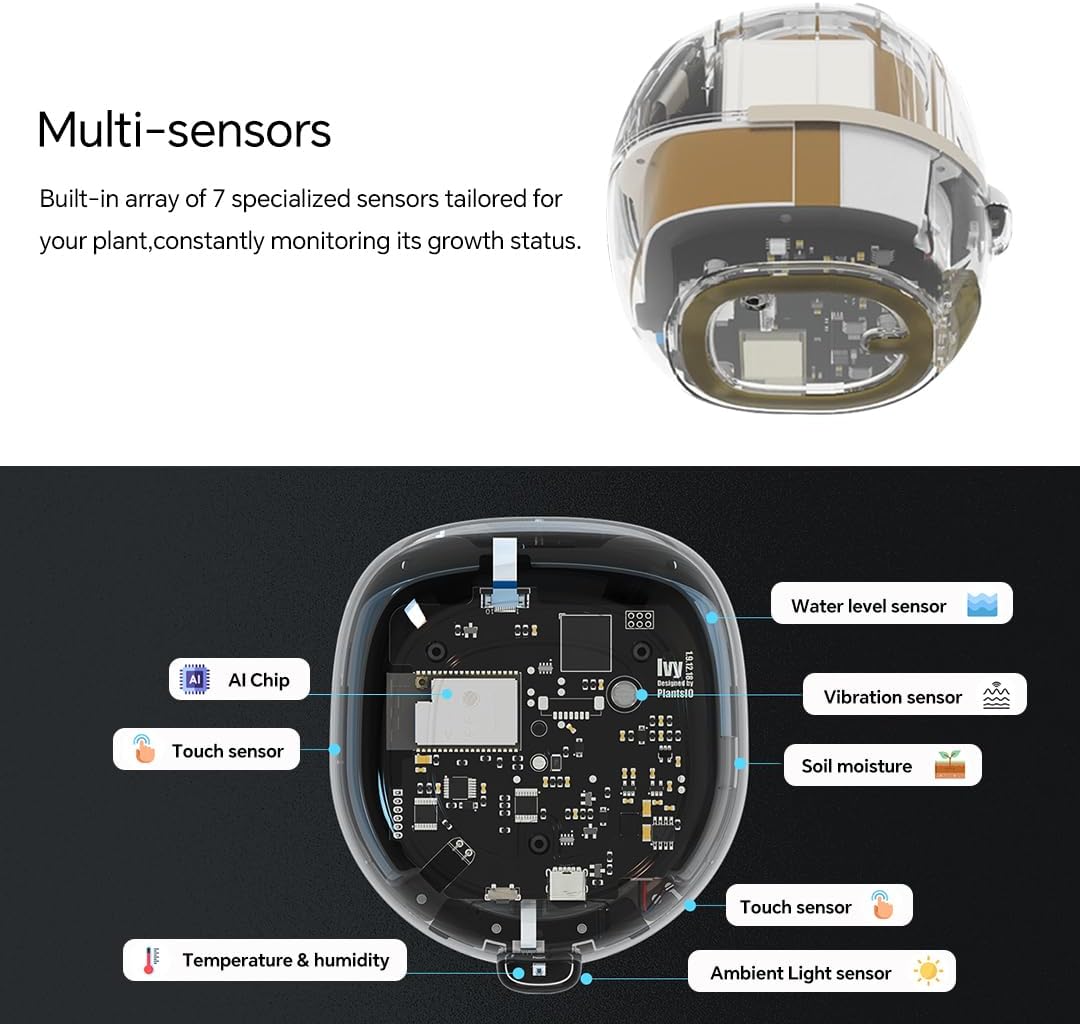 Smart Plant Pot with Expression – AI Intelligent Flower Pot for Indoor Gardening 🌱🤖