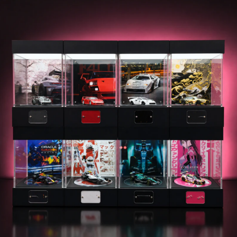 Rotating Display Stage  360° LED Showcase for 1:64 Scale Cars