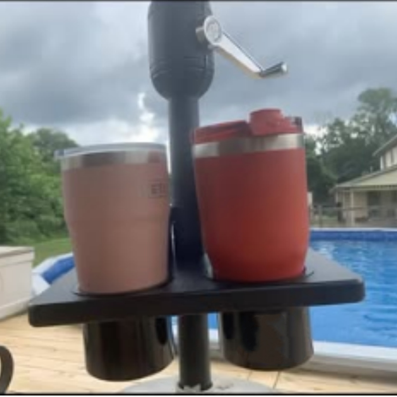 Portable Beach Tray 🏖️ Durable HDPE Outdoor Organizer