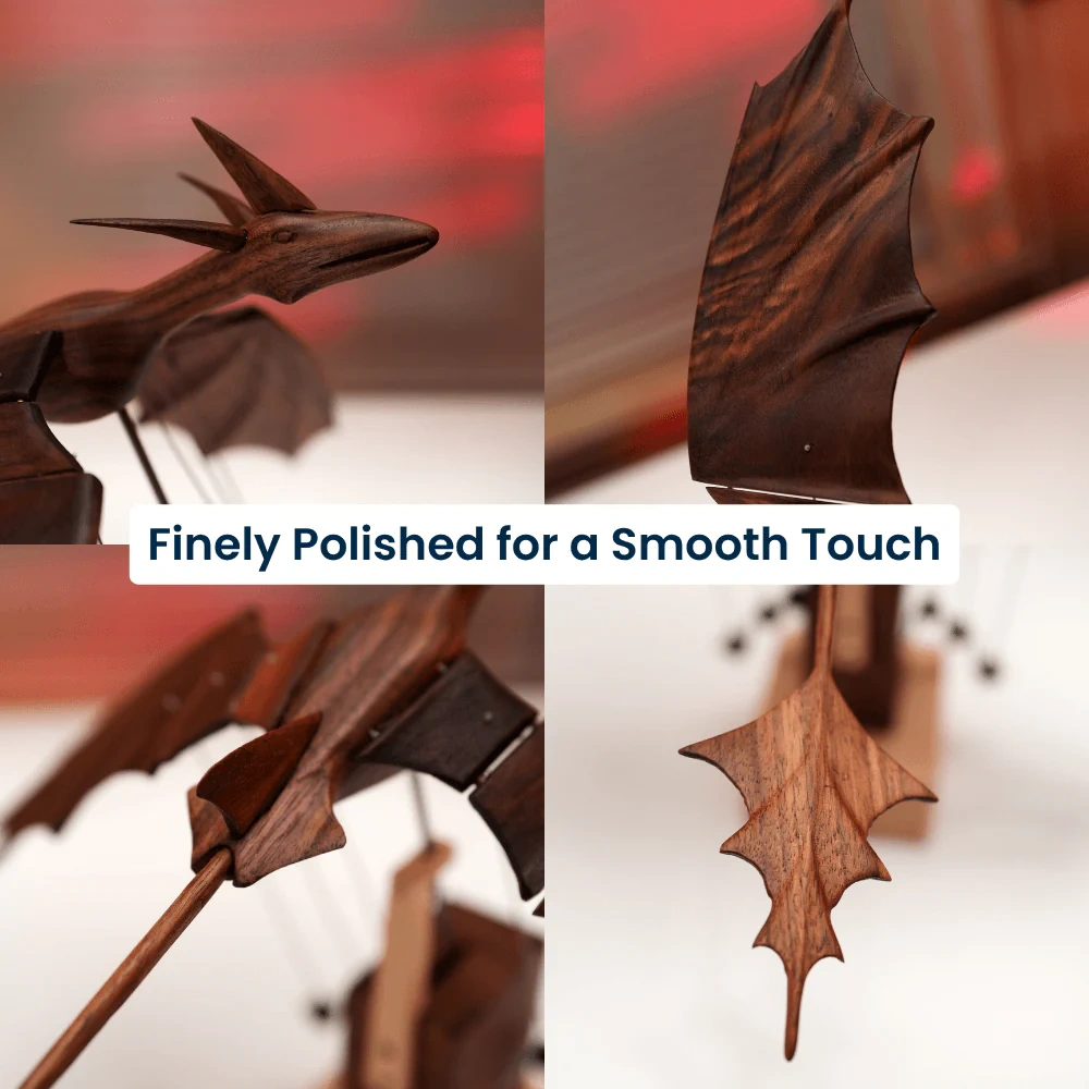 Wooden Ocean Dragon Automaton : Kinetic Motion — Handcrafted