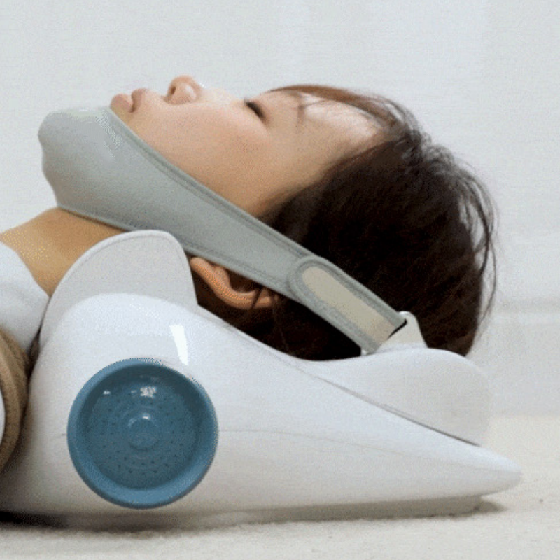 Neck Traction Device with 3-Level Adjustable Pull