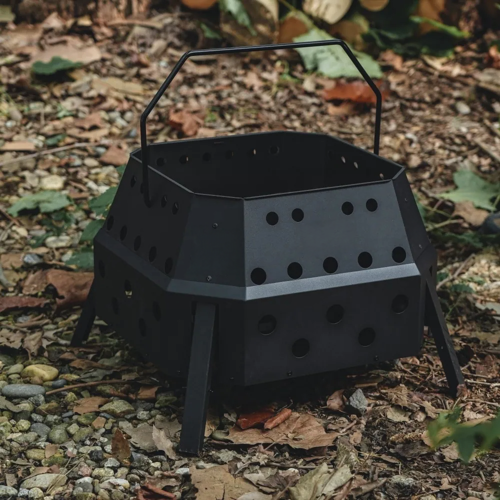 Portable Smokeless Dual Combustion Folding Fire Pit