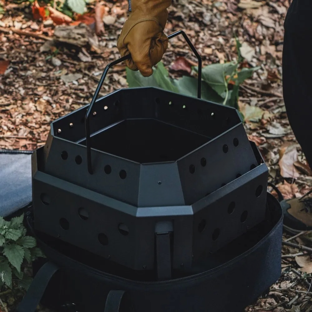 Portable Smokeless Dual Combustion Folding Fire Pit