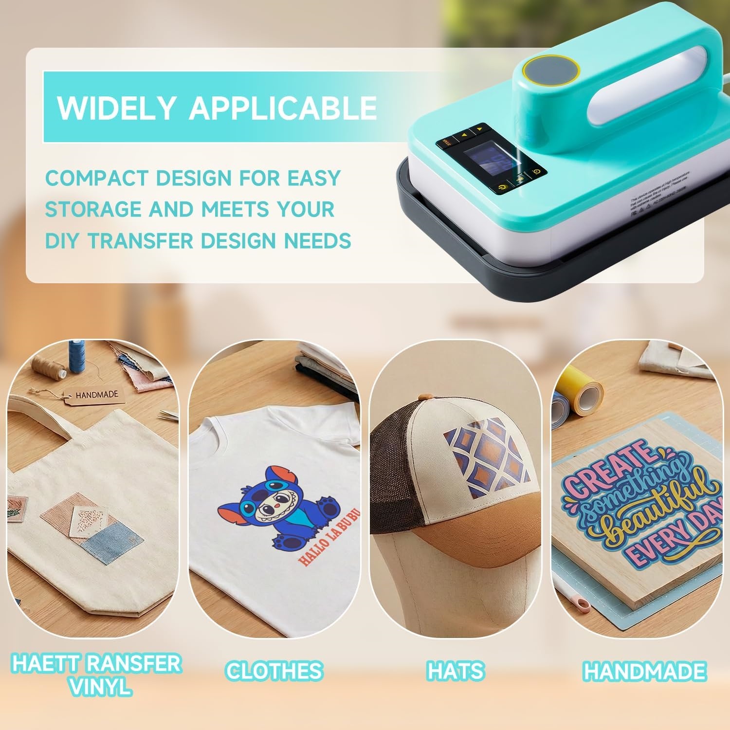 Mini Heat Press with 3 Temperature Settings