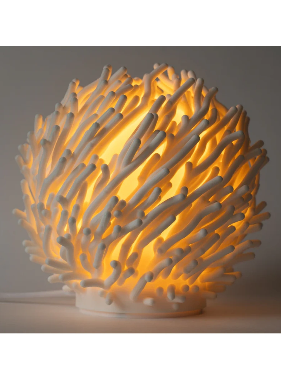 Coral Sculpted Lamp : Organic Design — Plant-Based Material