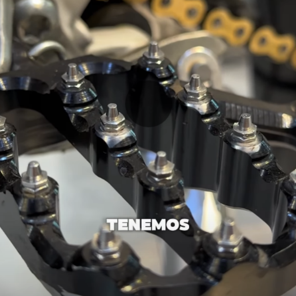 Adjustable Foot Pegs with Ankle Saver Technology
