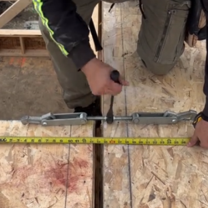 Ratchet Beam Puller with Forged Hooks & 600mm Span