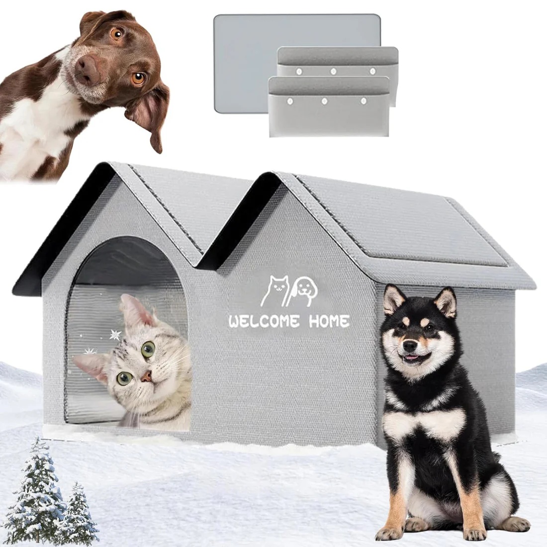 Air-Conditioned Pet House : 8-12 Hours Cooling