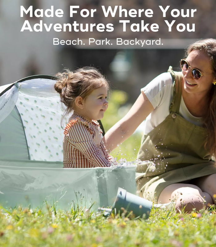 Baby Pool Tent with UPF Protection & Mosquito Net