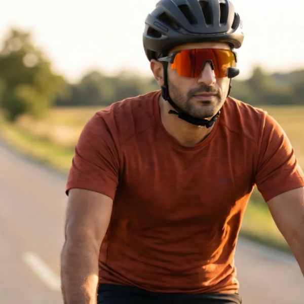 Lifestyle Eyewear with Integrated Rearview Mirror