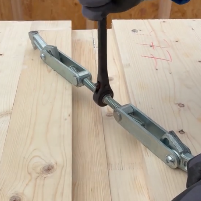 Ratchet Beam Puller with Forged Hooks & 600mm Span