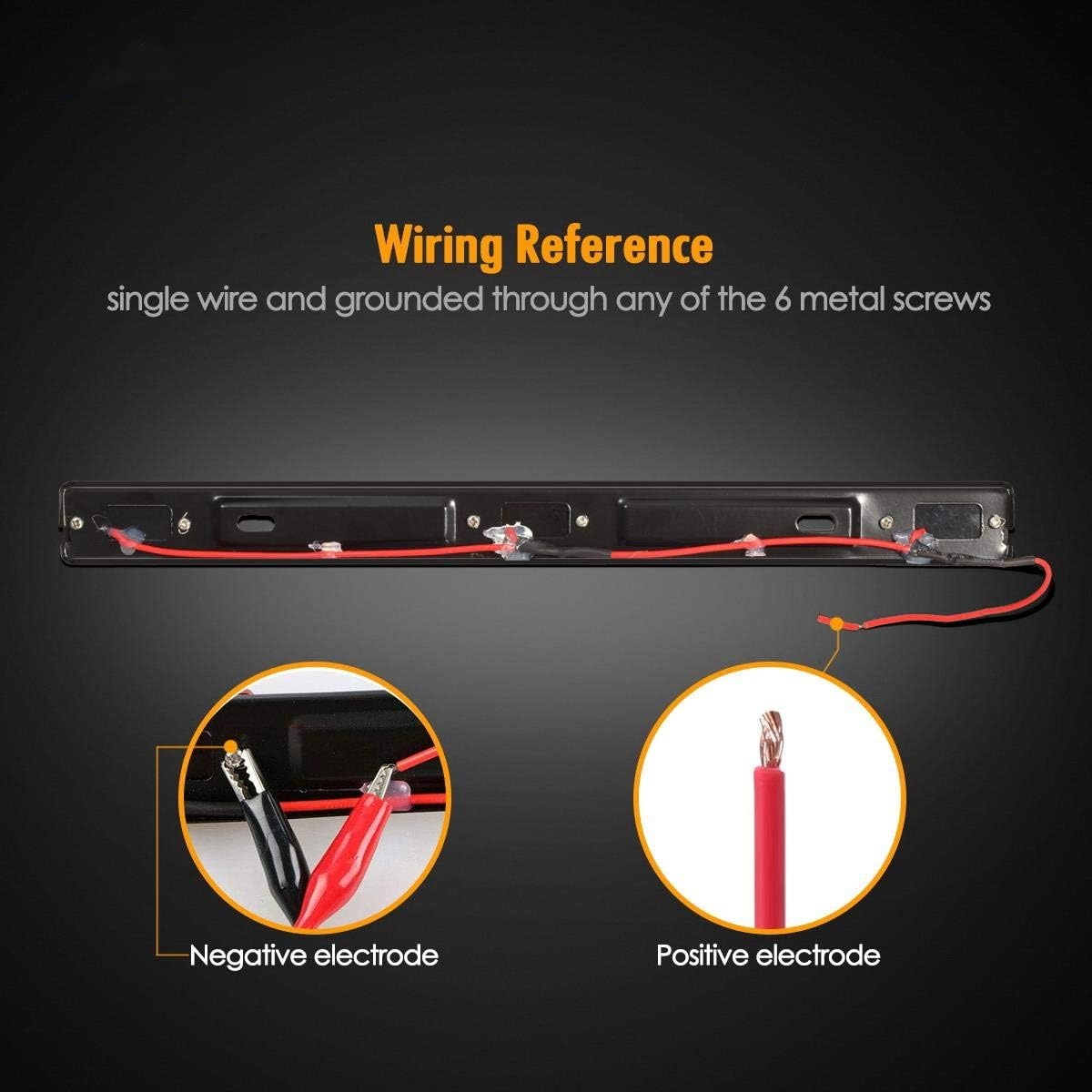 14.17" Red LED Truck Trailer Identification Light Bar – Smoked Lens with Black Stainless Steel Bracket 🚛🔴