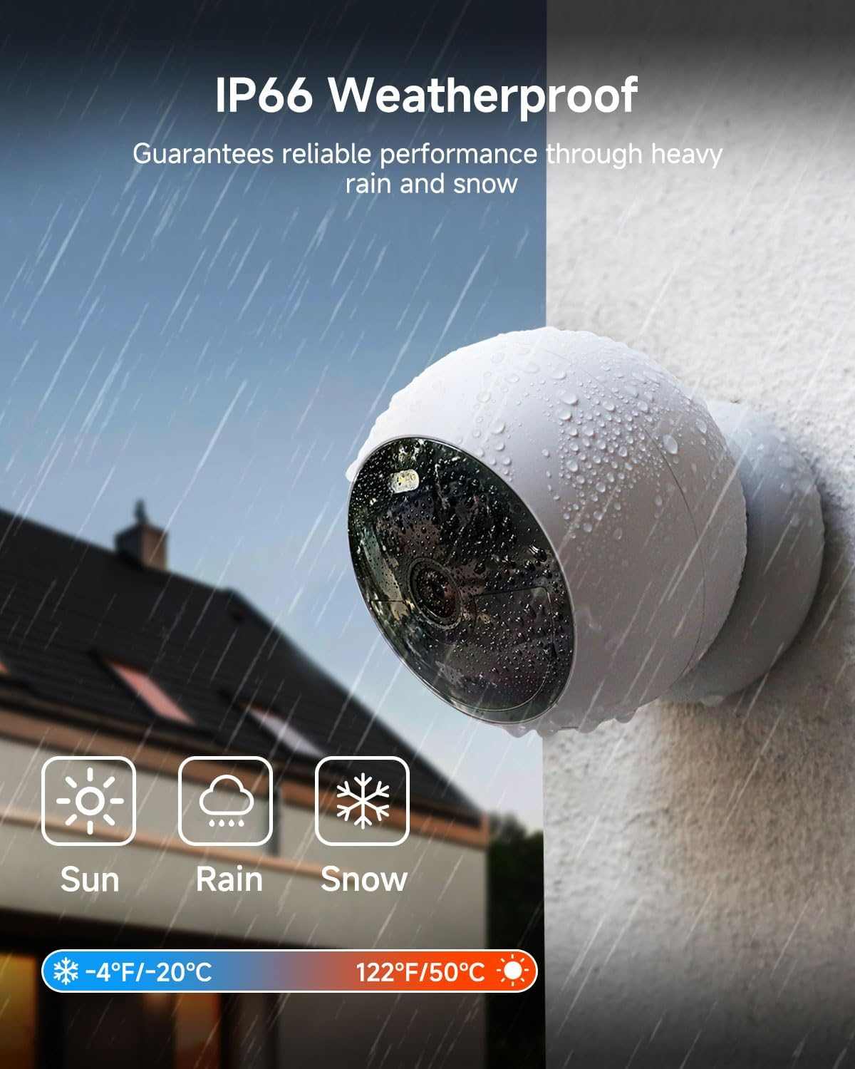 Wire-Free Security Camera  Motion-Activated Spotlight & AI Detection