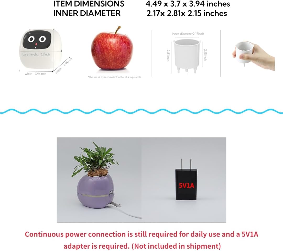 Smart Plant Pot with Expression – AI Intelligent Flower Pot for Indoor Gardening 🌱🤖