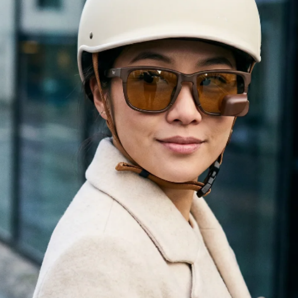 Lifestyle Eyewear with Integrated Rearview Mirror