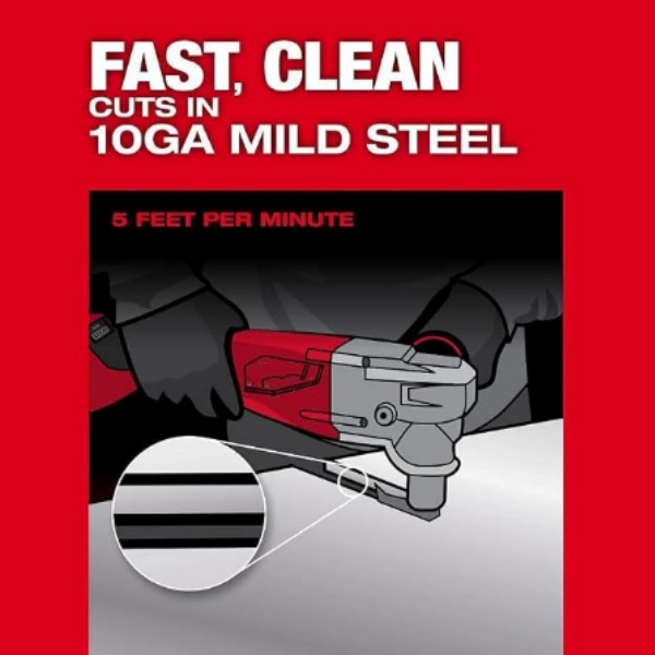 Cordless Nibbler for 10 Gauge Mild Steel