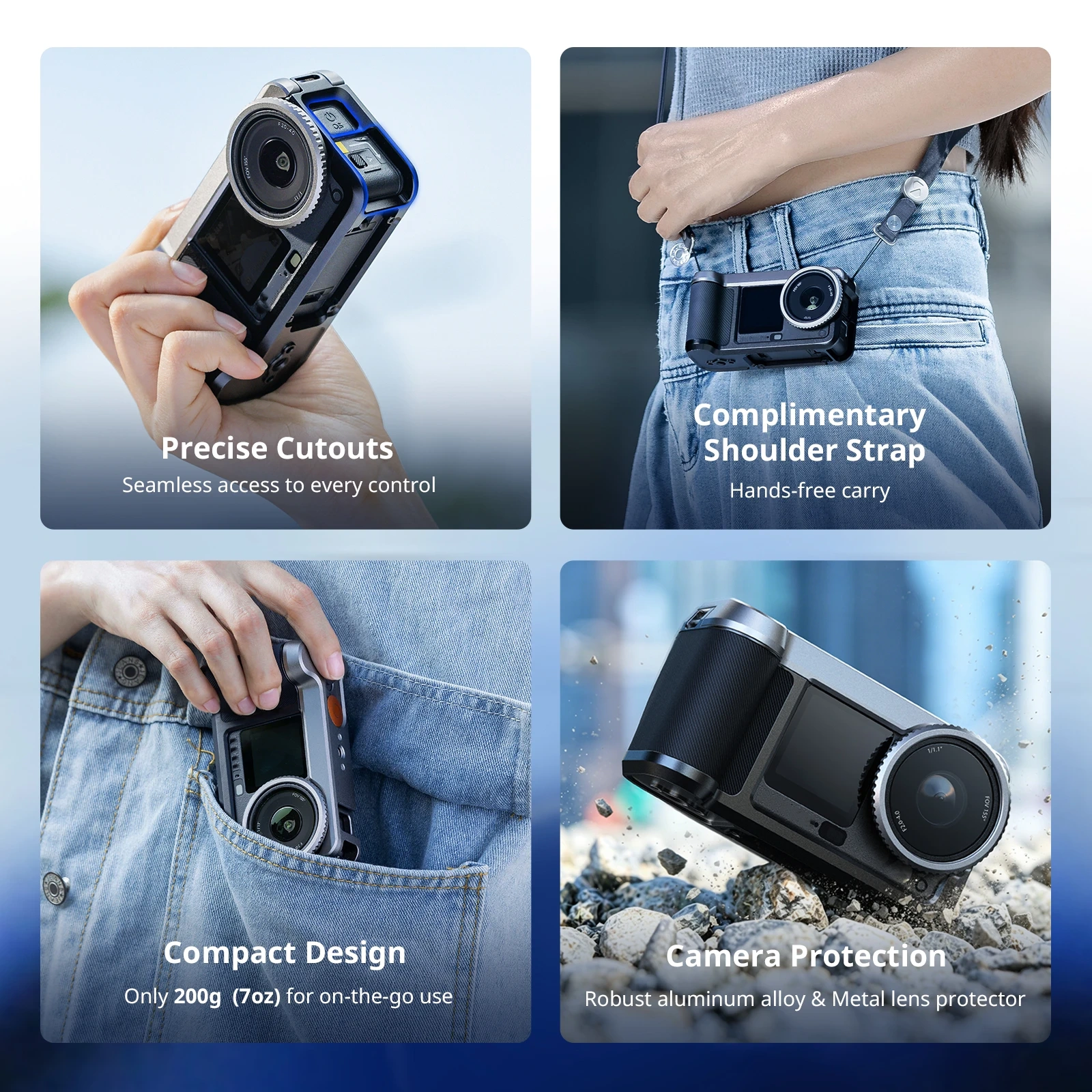 Street Photography Grip Kit for Action Cameras