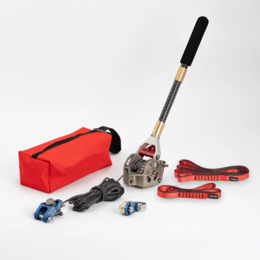 Portable 1-Ton Winch System with 25ft Line