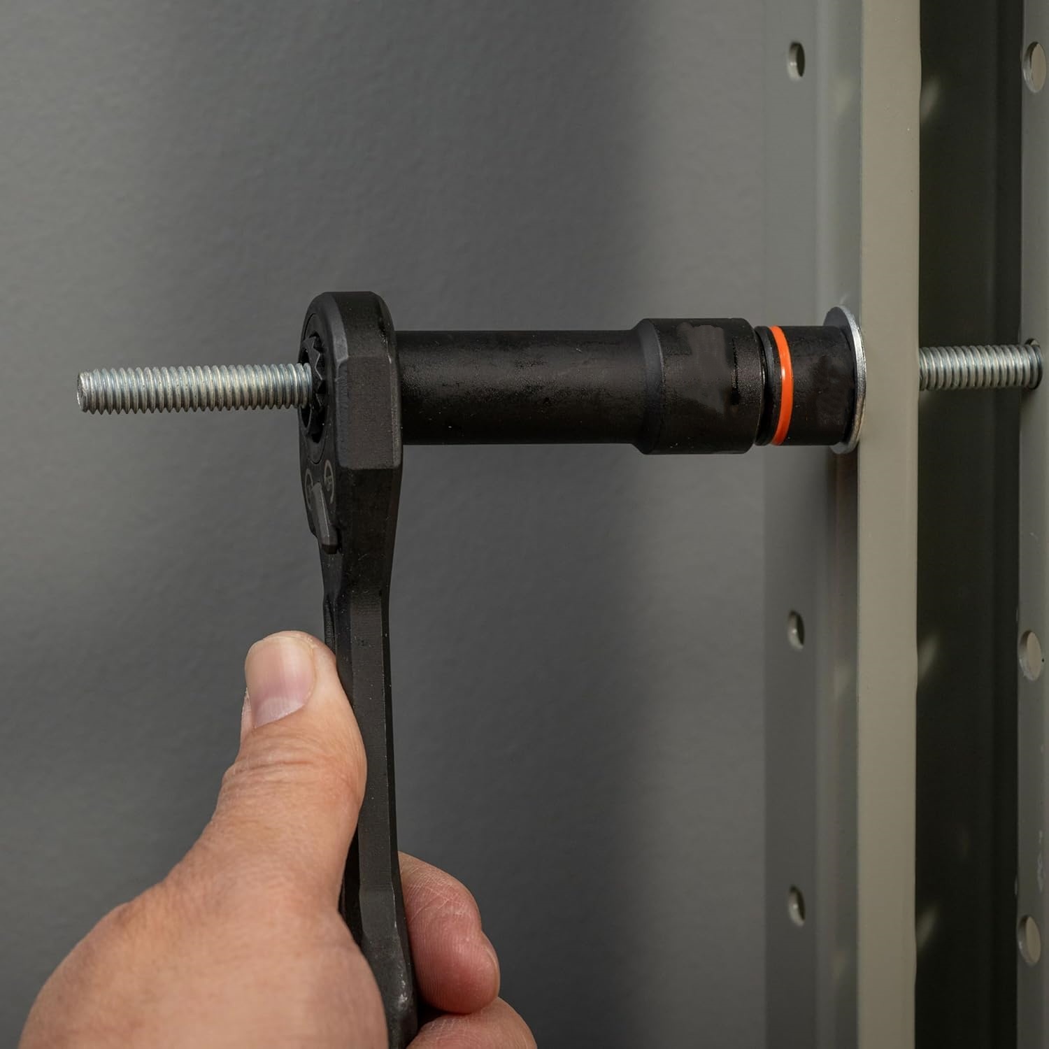Pass-Through Socket Wrench Set with 90-Tooth Ratchet