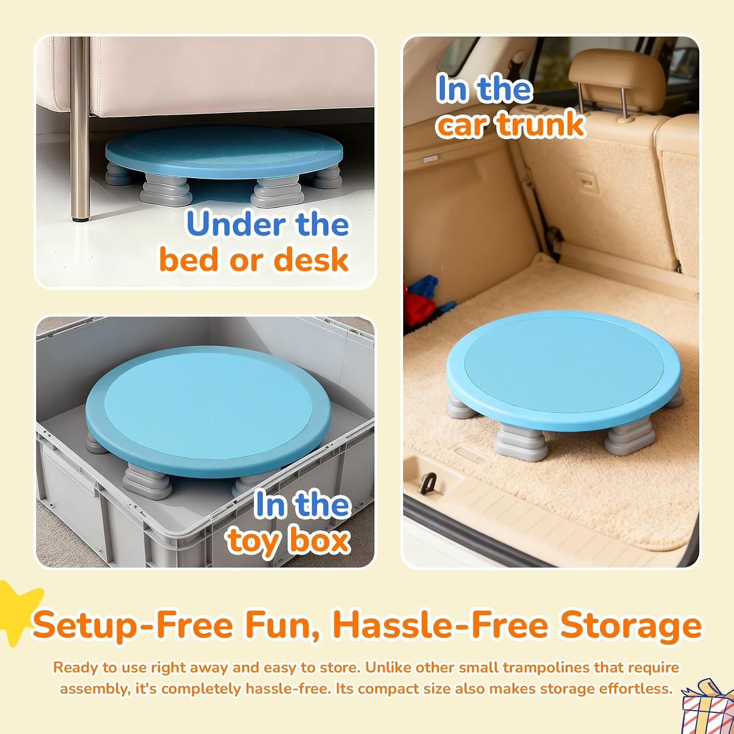 25-Inch Sensory Bounce Board for Kids
