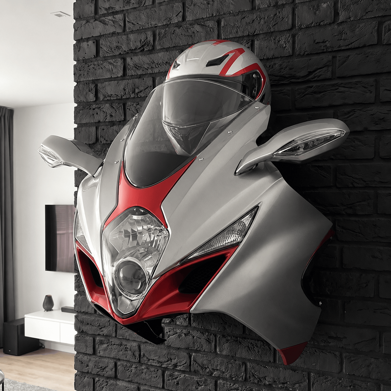 Wall-Mounted Superbike Display