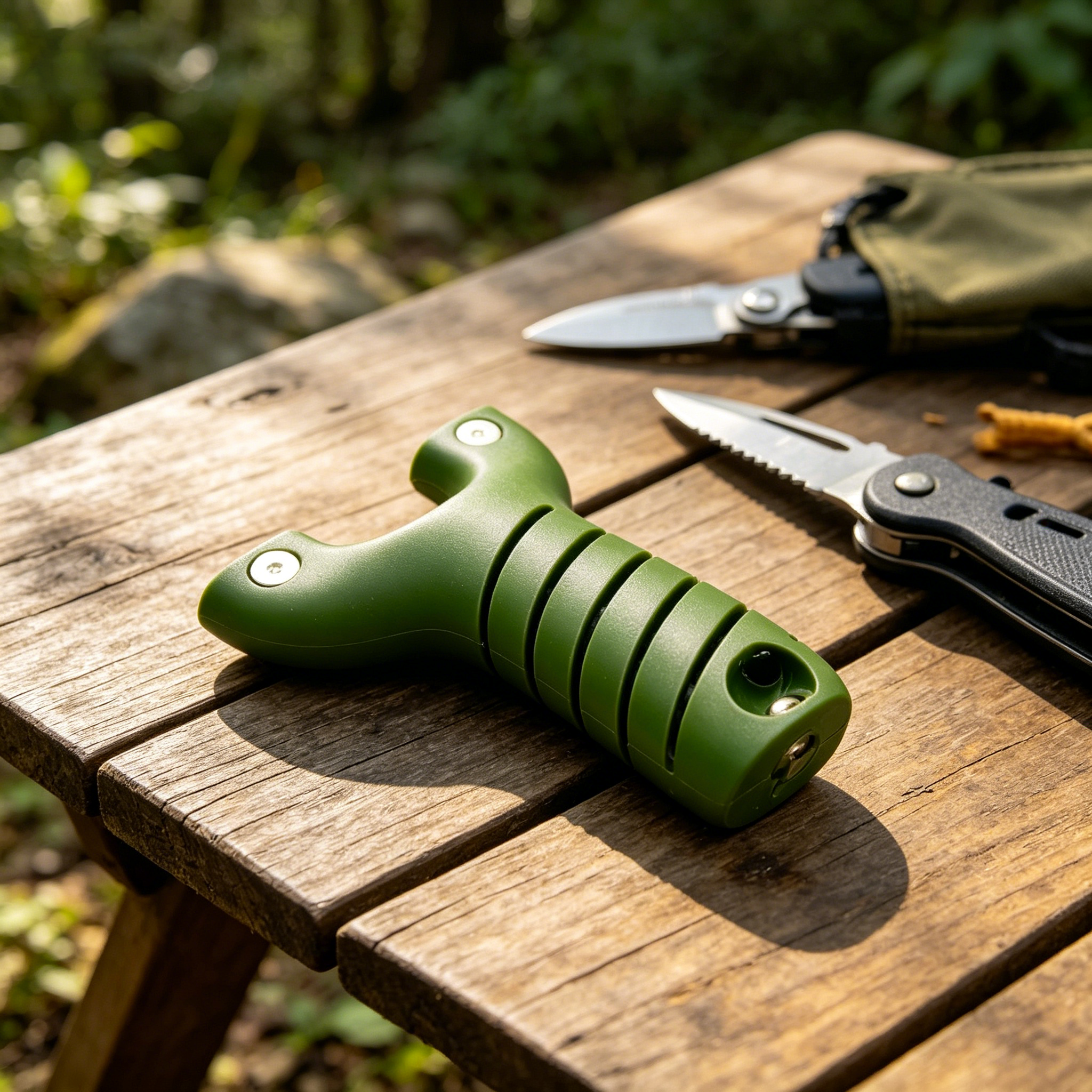 Spiral Fork Slingshot with Built-in Magazine