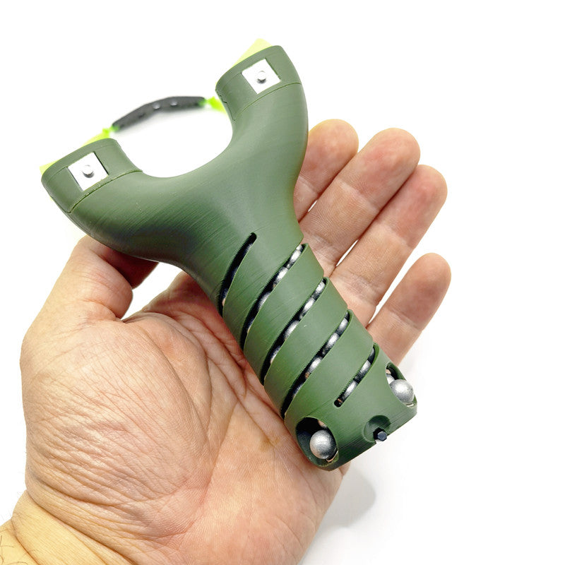 Spiral Fork Slingshot with Built-in Magazine