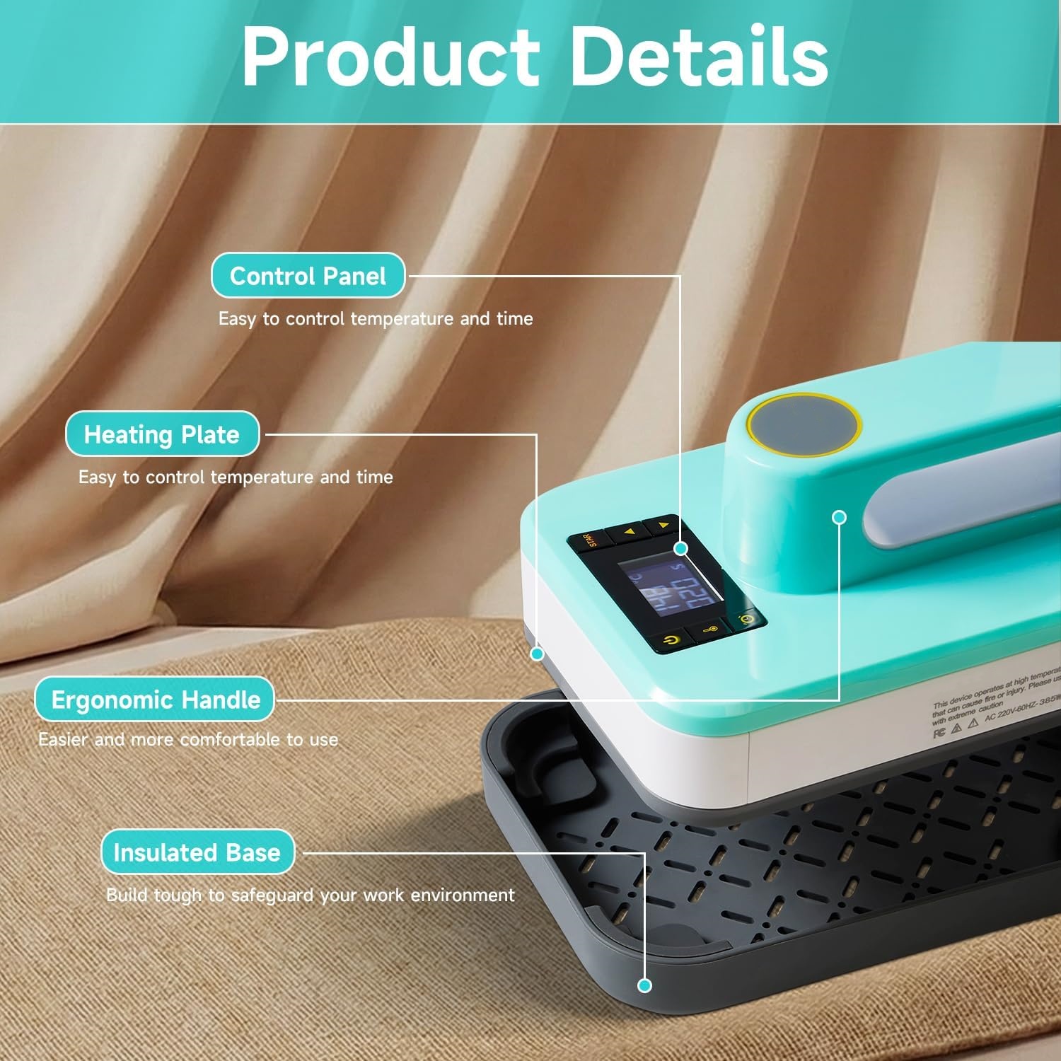 Mini Heat Press with 3 Temperature Settings