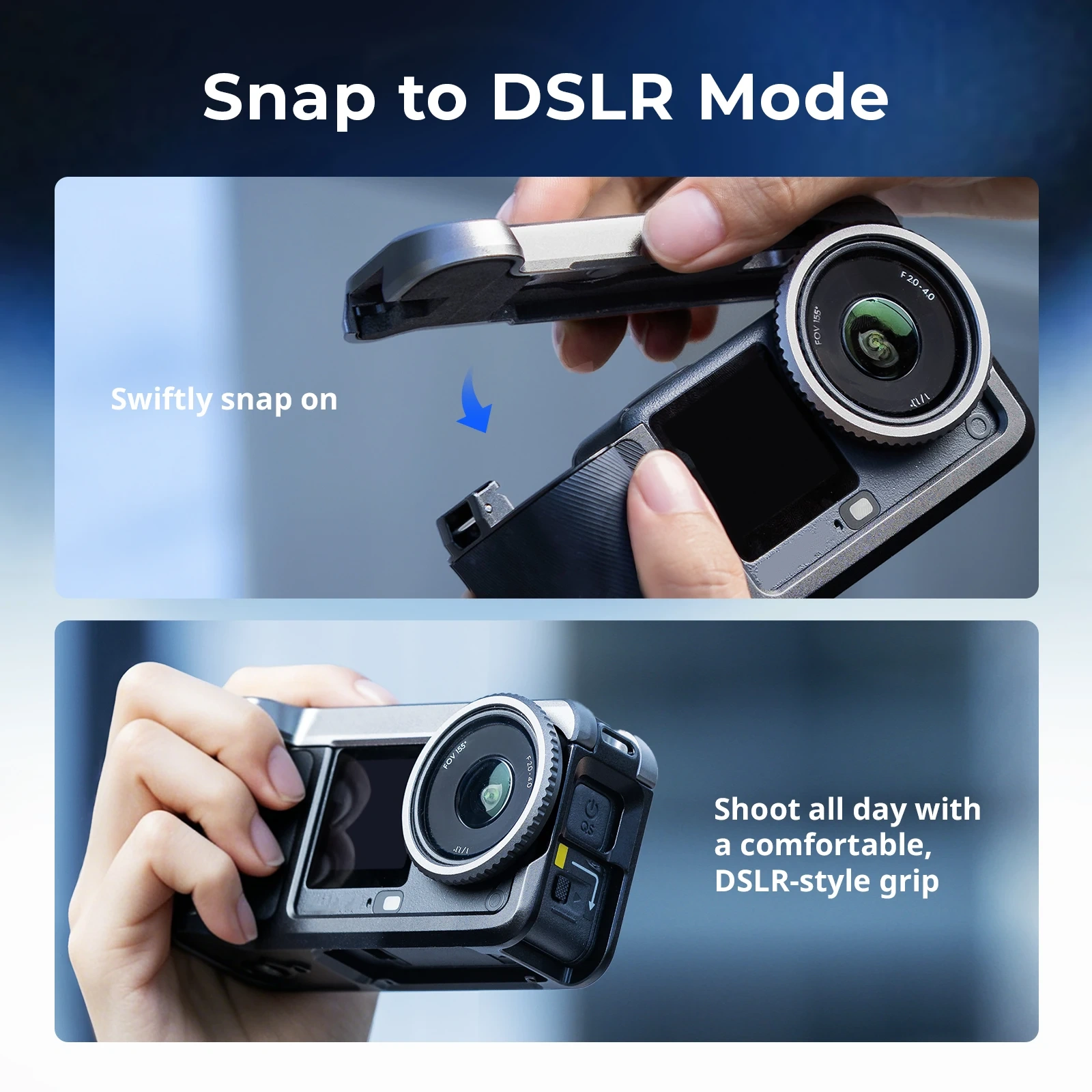 Street Photography Grip Kit for Action Cameras