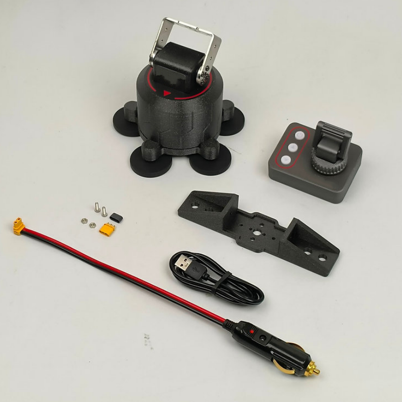 Magnetic Mount with Wireless Remote & 360° Movement